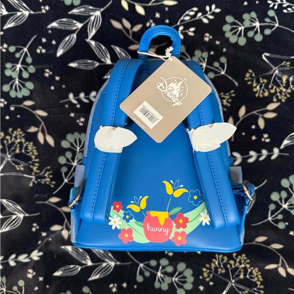 Loungefly Disney Winnie the Pooh Kids Backpack - Blue and Yellow - Picture 3 of 4